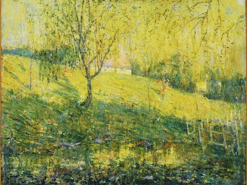 1873-Ernest Lawson - Primavera